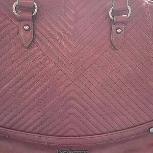 Enzo Angiolini Red Chevron Pattern Women's Bag